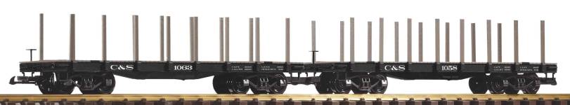 PIKO 38785 - G - 2-tlg. Set Rungenwagen, C&S